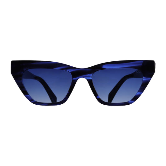 VO Cateye Blue Acetate Polarized Sunglasses