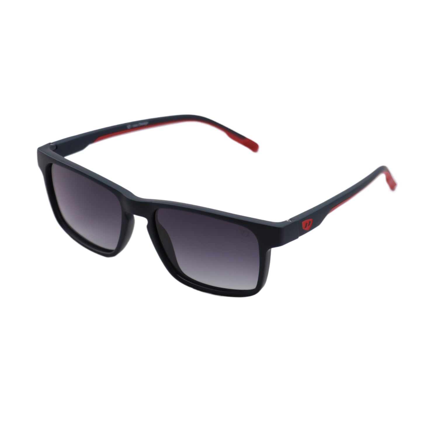 VO Rectangle Black - Red Gradient Polarized Sunglasses