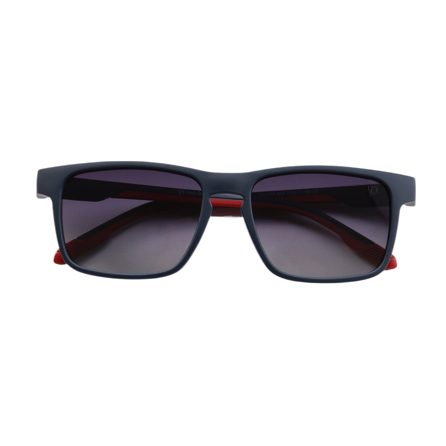 VO Rectangle Black - Red Gradient Polarized Sunglasses