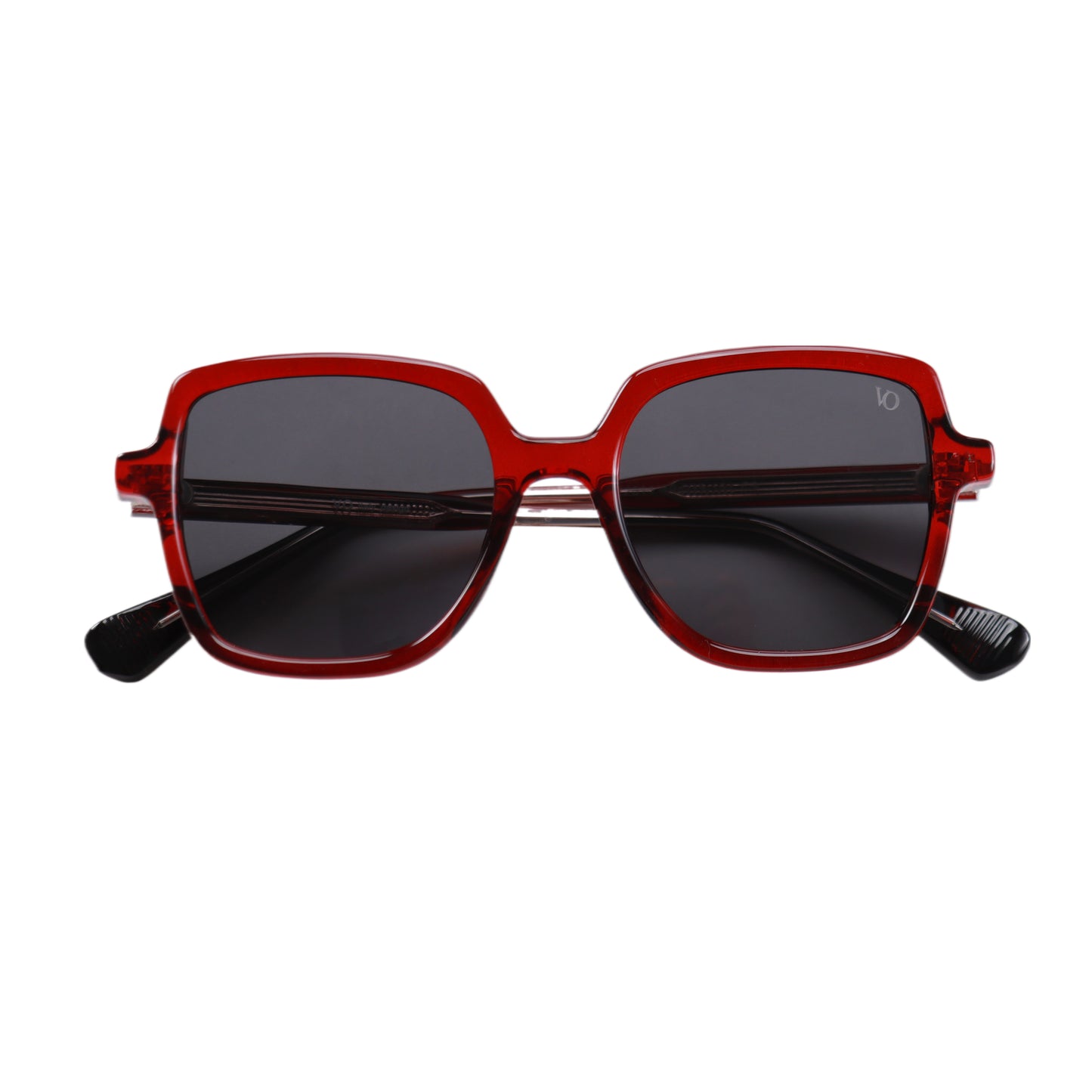 VO Square Vintage Red UV Protected Sunglasses