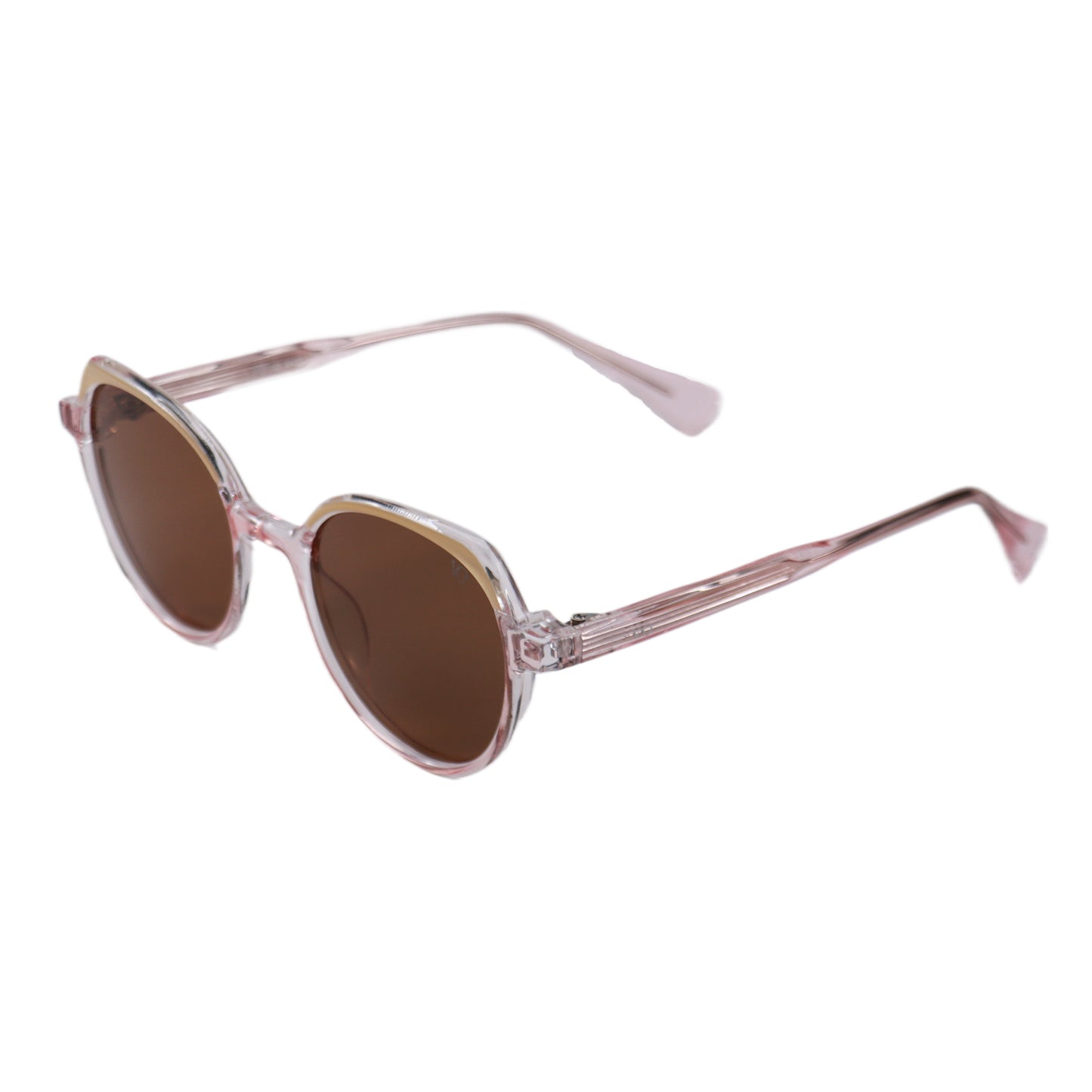 VO Round Pink Crystal UV Protected Sunglasses