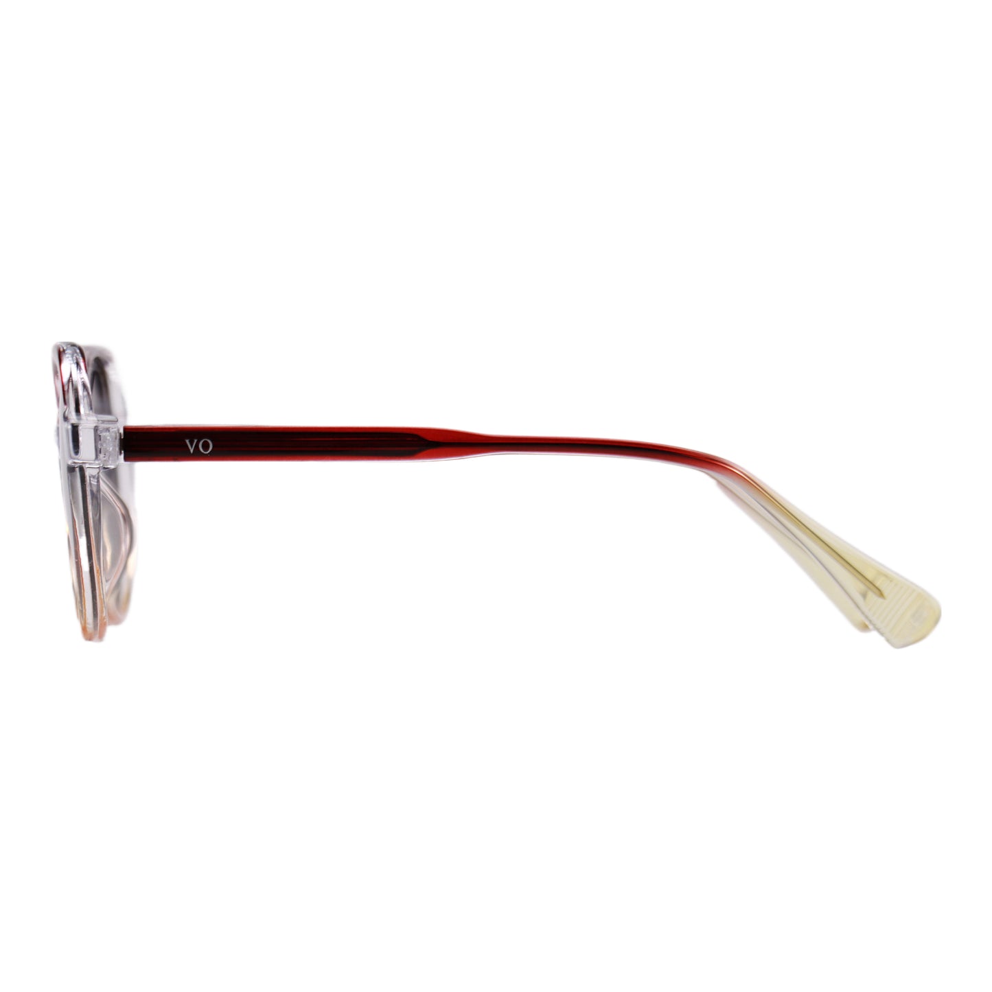 VO Round Maroon Acetate UV Protected Sunglasses