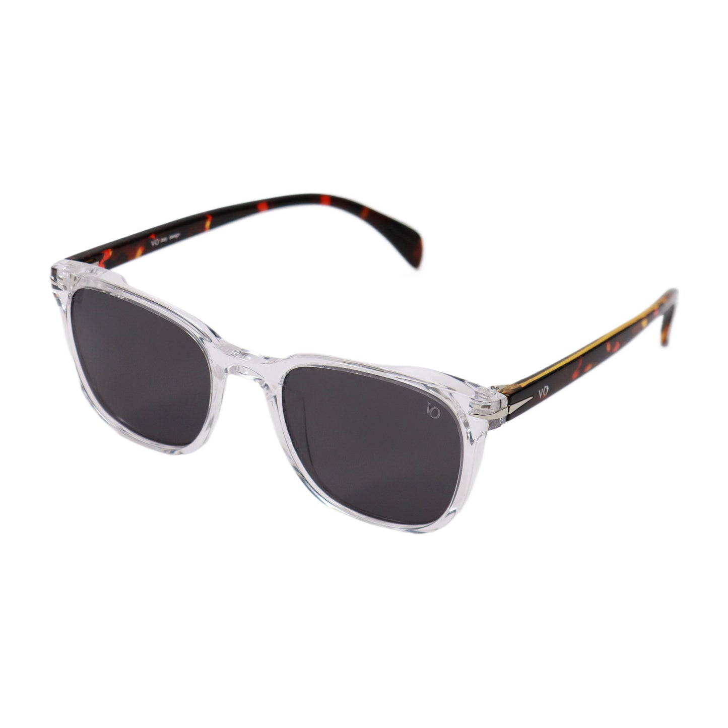 VO Square Transparent Tortoise Unisex UV Protected Sunglasses