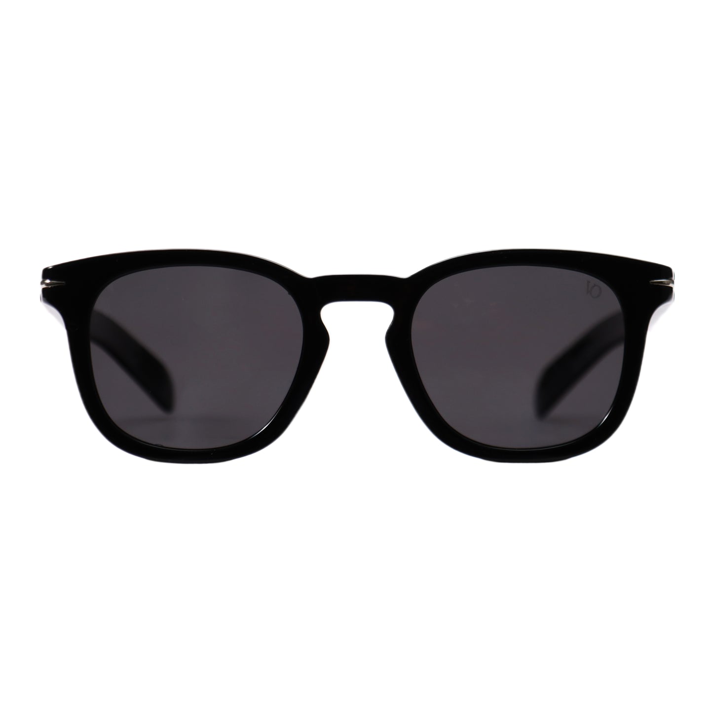 VO Square Vintage Black Unisex Polarized Sunglasses