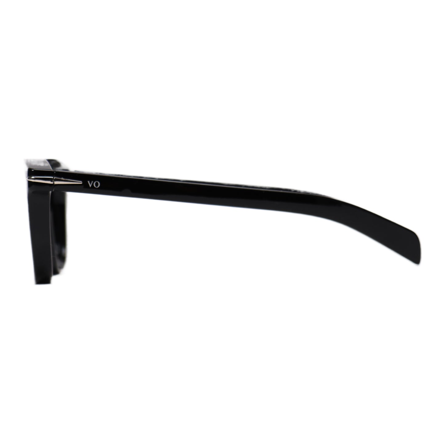 VO Square Vintage Black Unisex Polarized Sunglasses