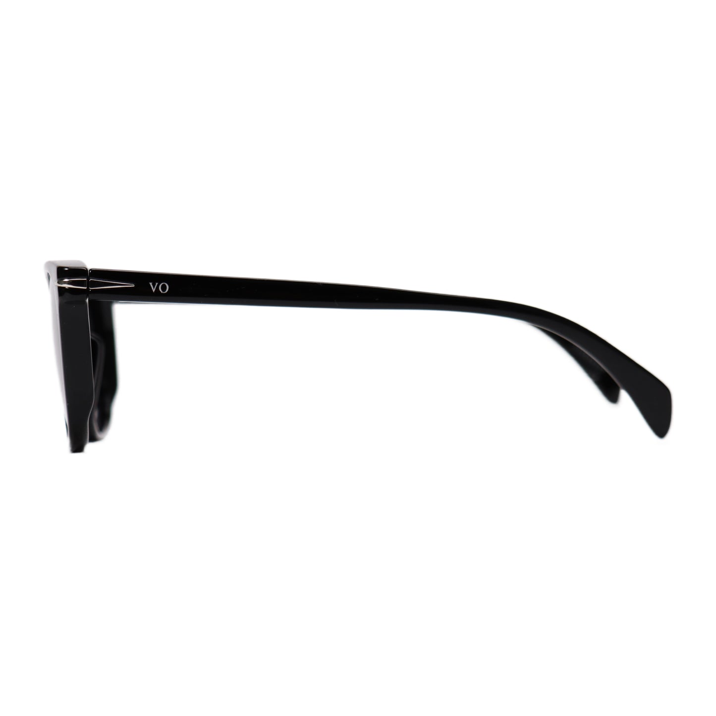 VO Square Retro Black Full Rim Polarized Sunglasses