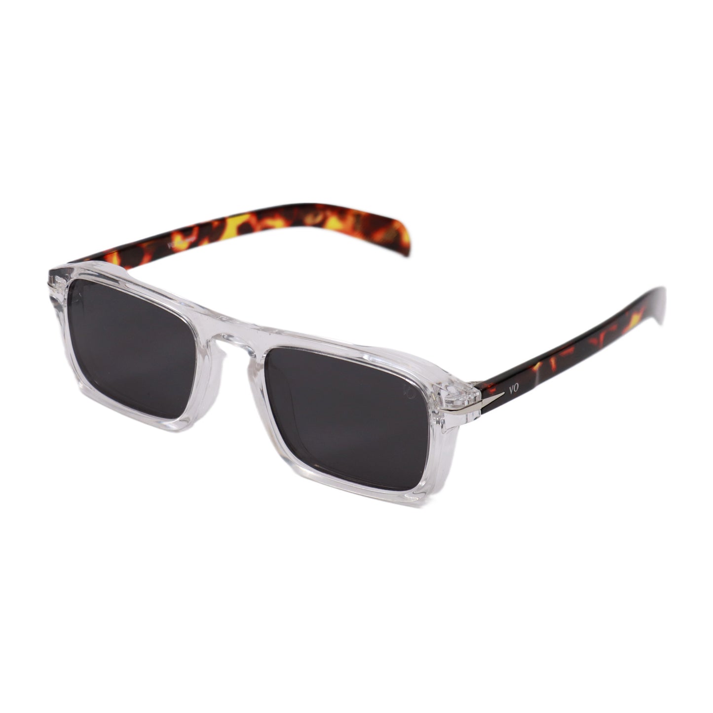 VO Rectangle Transparent Tortoise Unisex Sunglasses