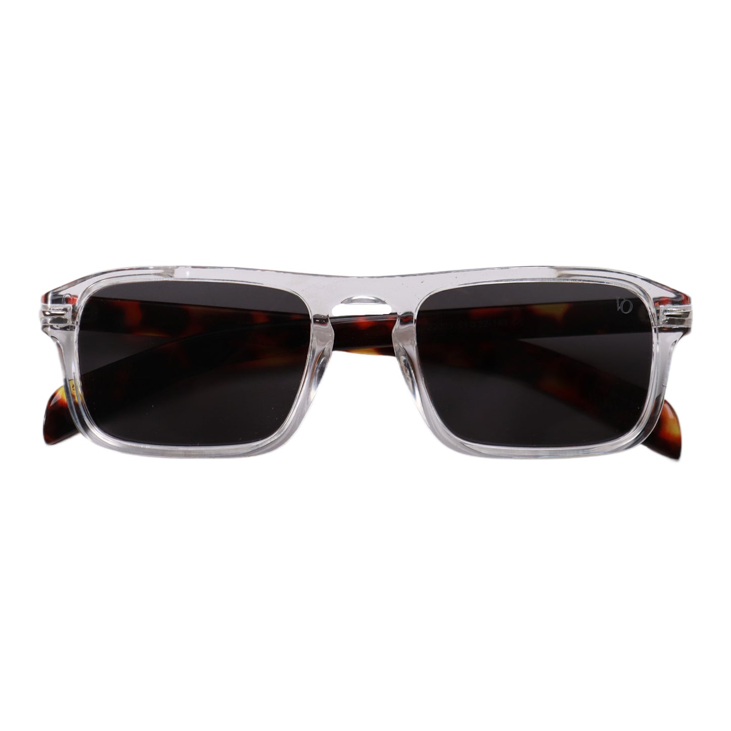 VO Rectangle Transparent Tortoise Unisex Sunglasses