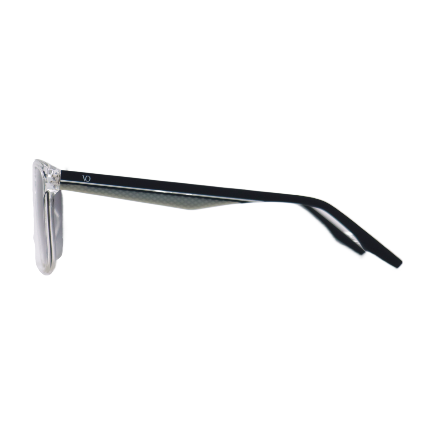 VO Rectangle Transparent Black Unisex UV Protected Sunglasses