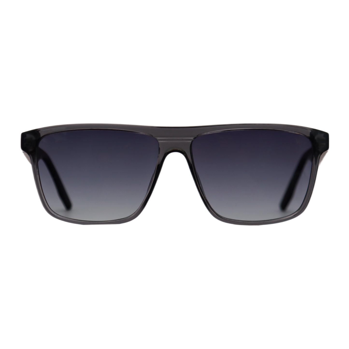 VO Rectangle Sleek Black - Grey Polarized Sunglasses