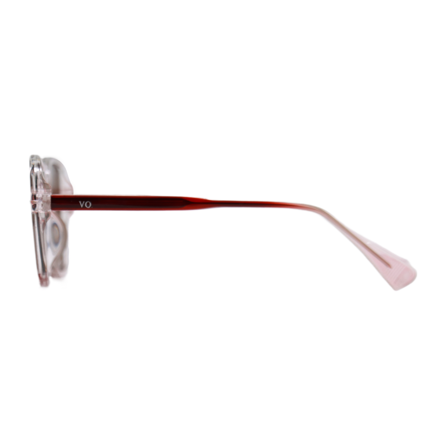 VO Square Retro Red Full Rim Polarized Sunglasses