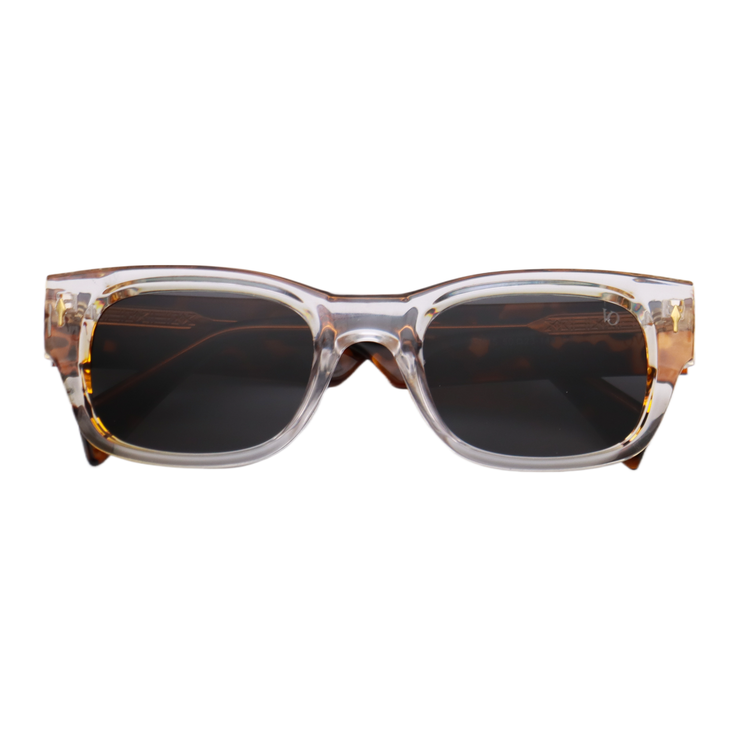 VO Rectangle Tortoise Acetate Full Rim Polarized Sunglasses