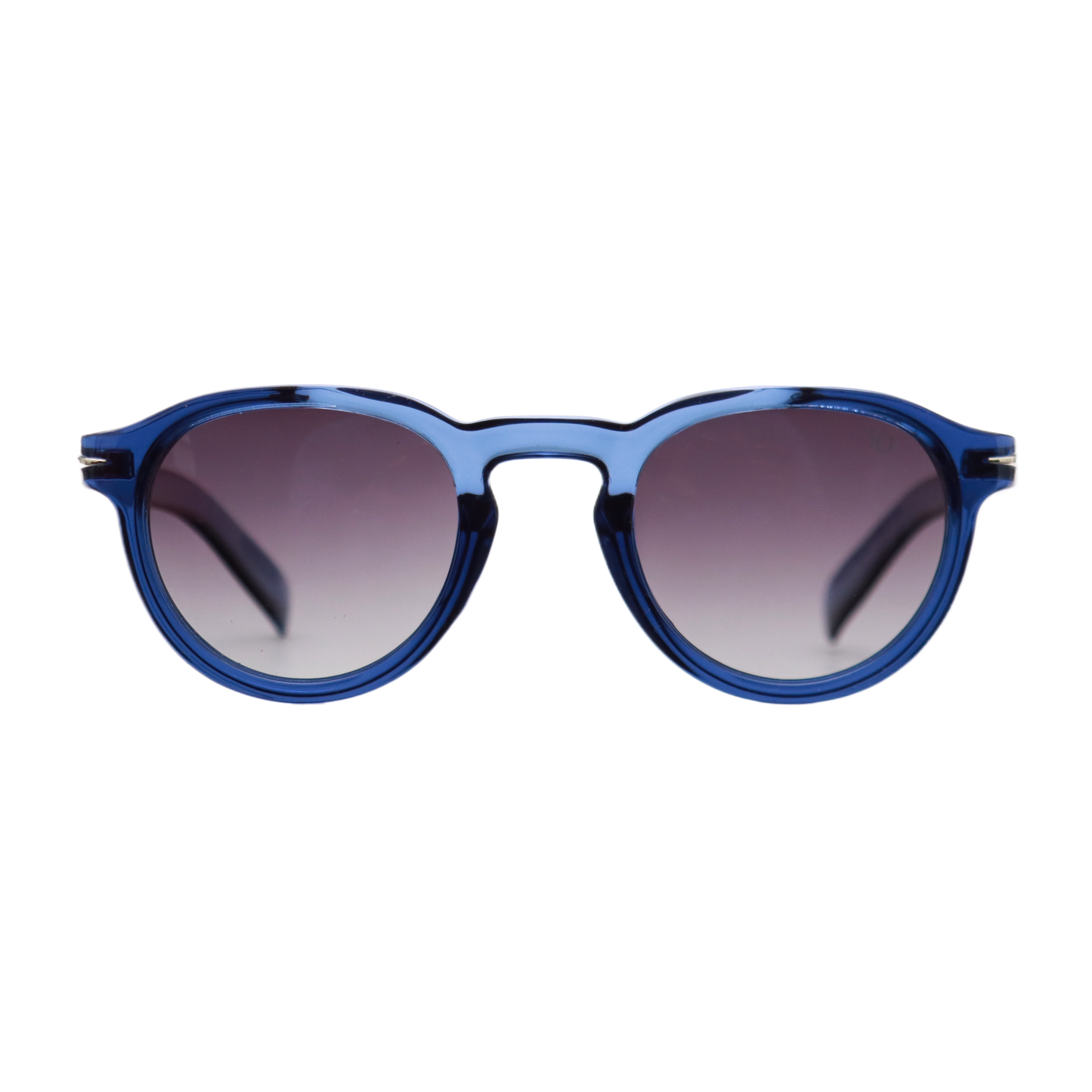 VO Round Vintage Blue Acetate Sunglasses