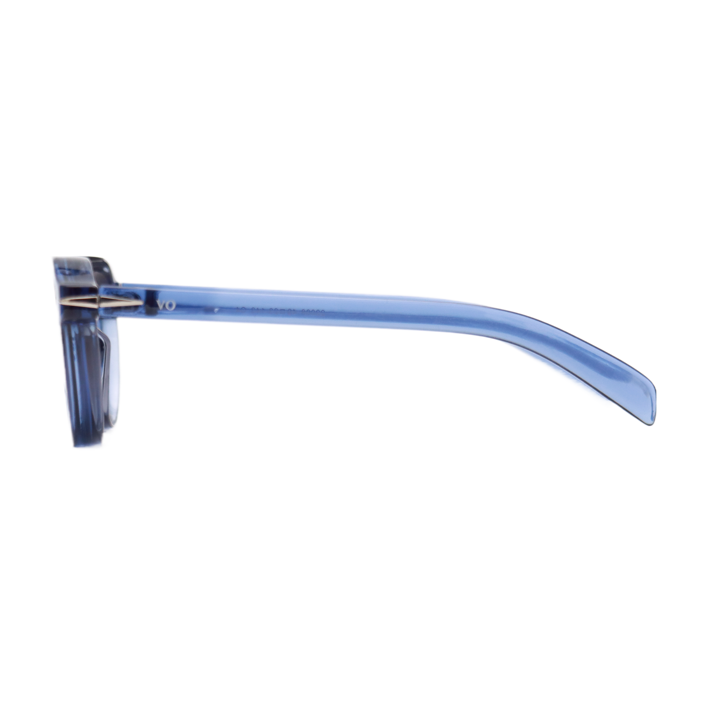 VO Round Vintage Blue Acetate Sunglasses