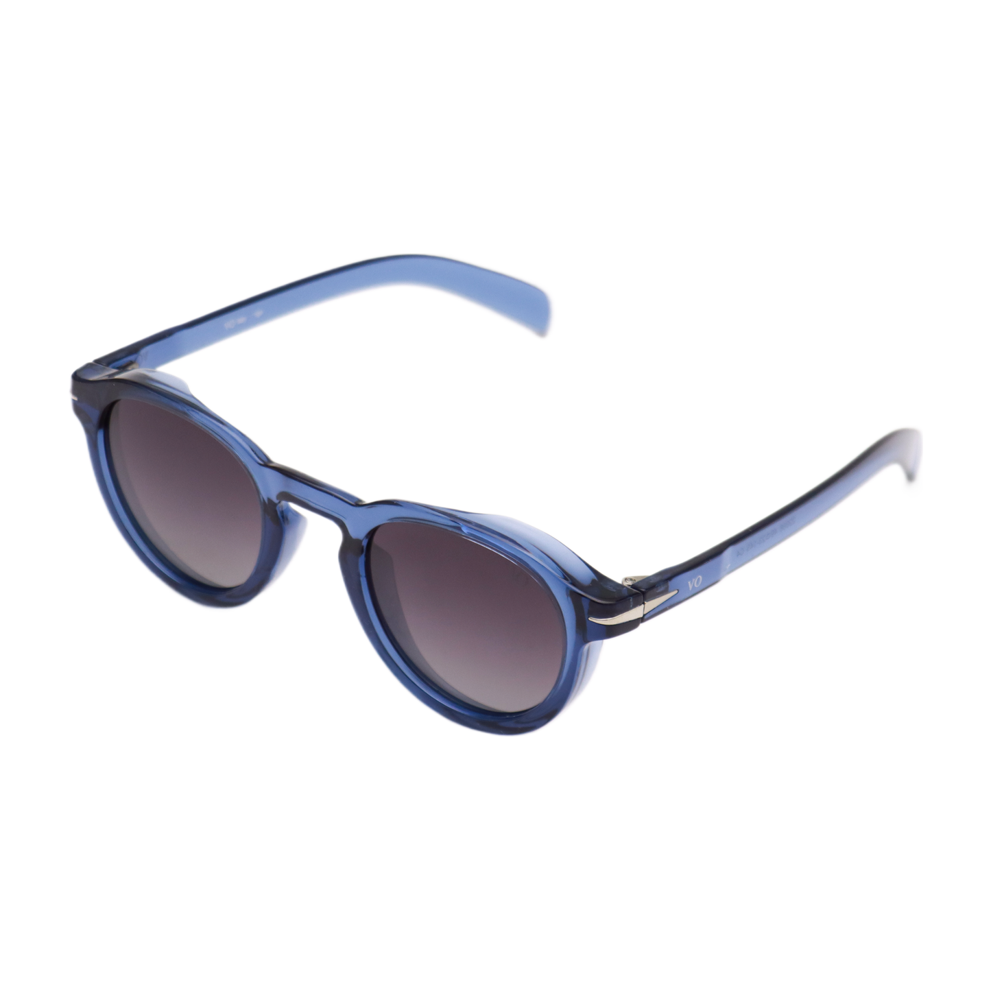 VO Round Vintage Blue Acetate Sunglasses