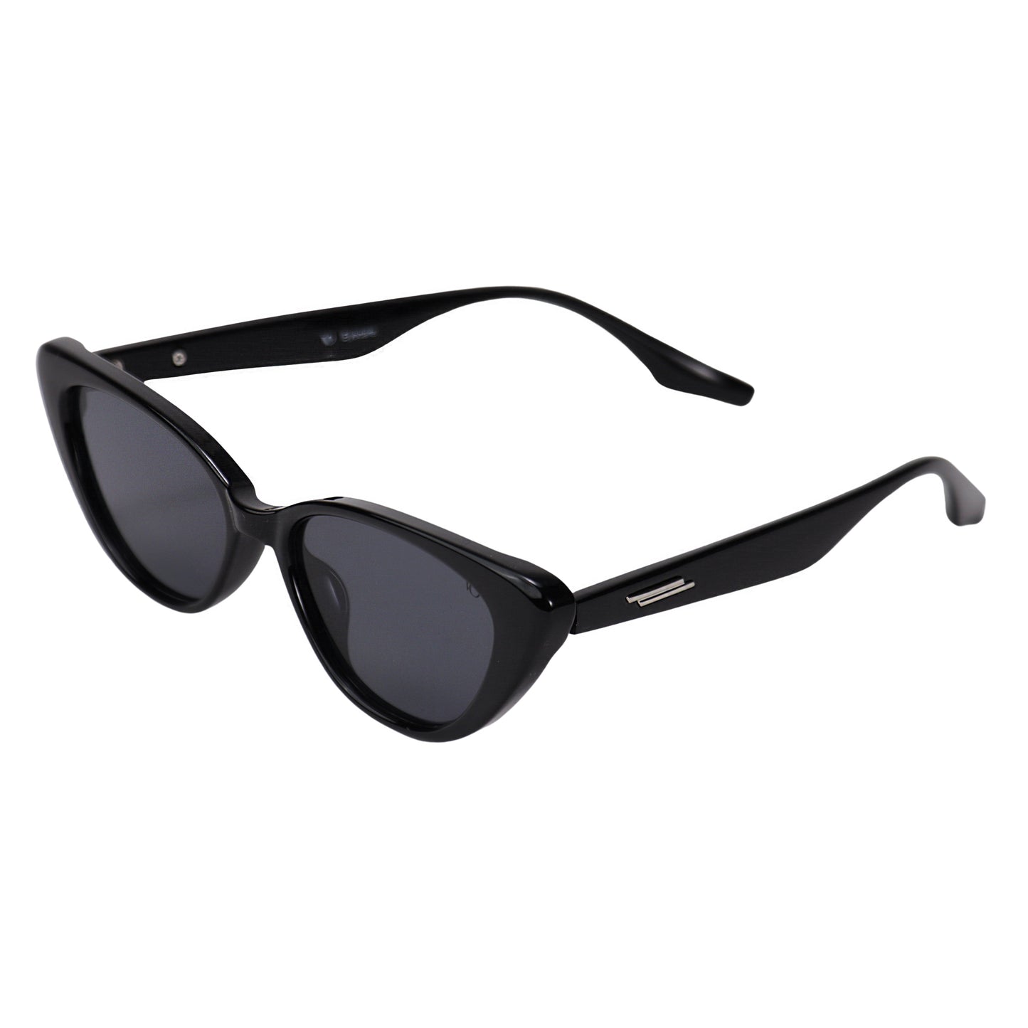 VO Cateye Bold Black Polarized Sunglasses