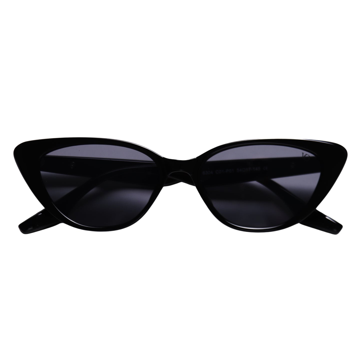 VO Cateye Bold Black Polarized Sunglasses