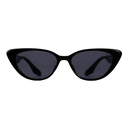 VO Cateye Bold Black Polarized Sunglasses