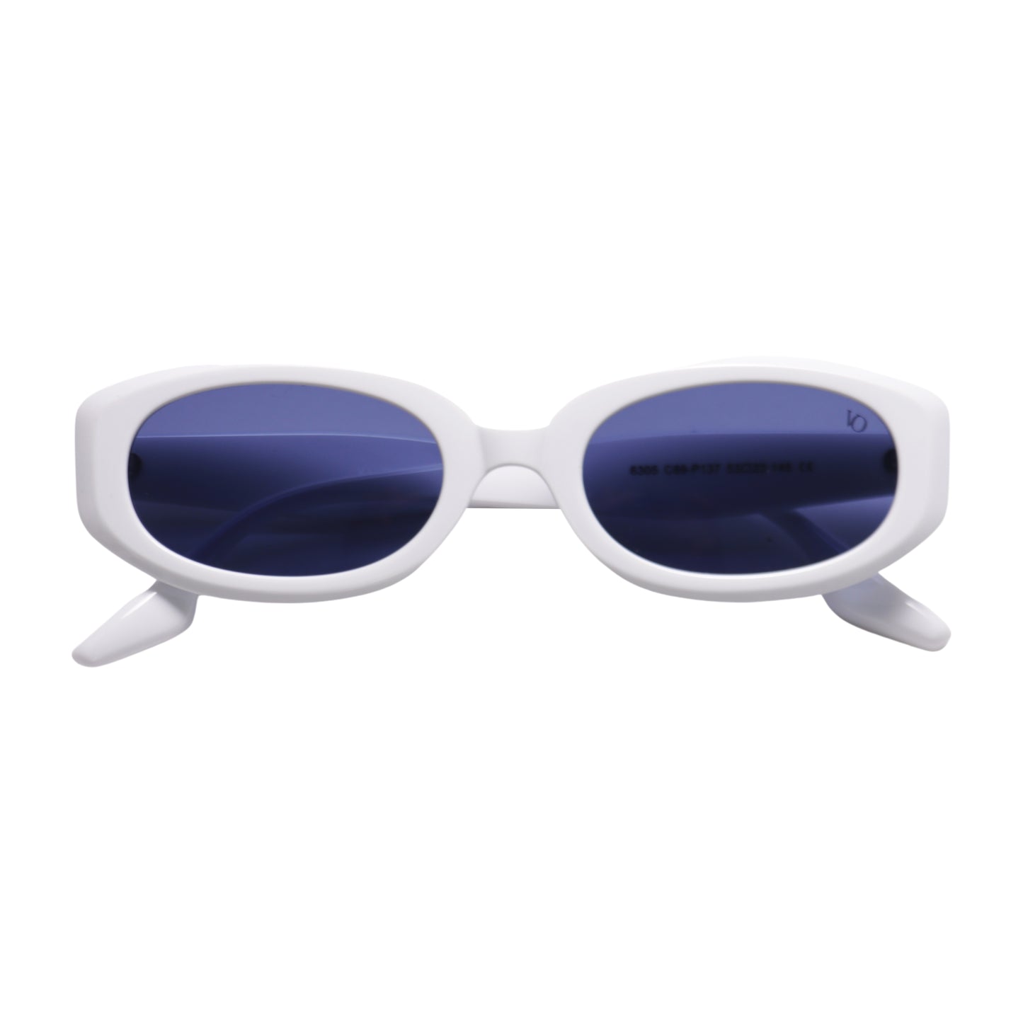 VO Oval White Polarized Sunglasses