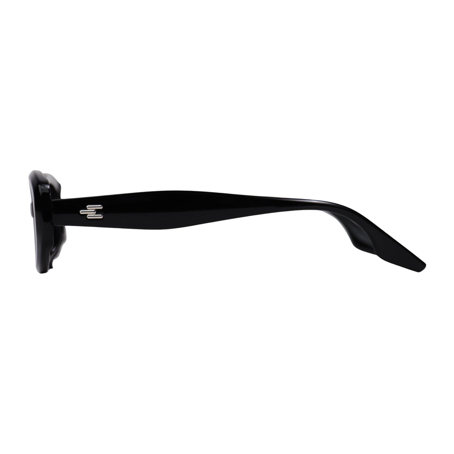 VO Oval Retro Matte Black Sunglasses