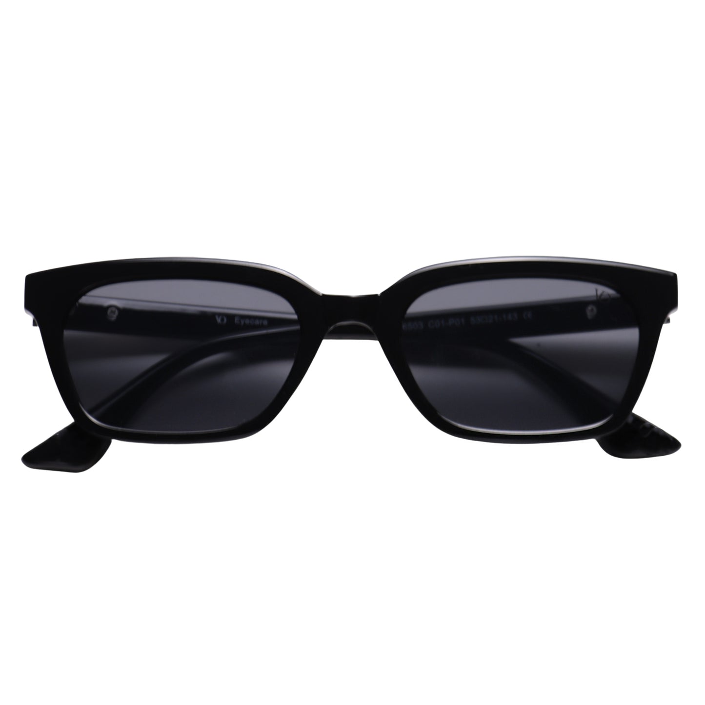 VO Rectangle Black - Grey Unisex UV Protected Sunglasses