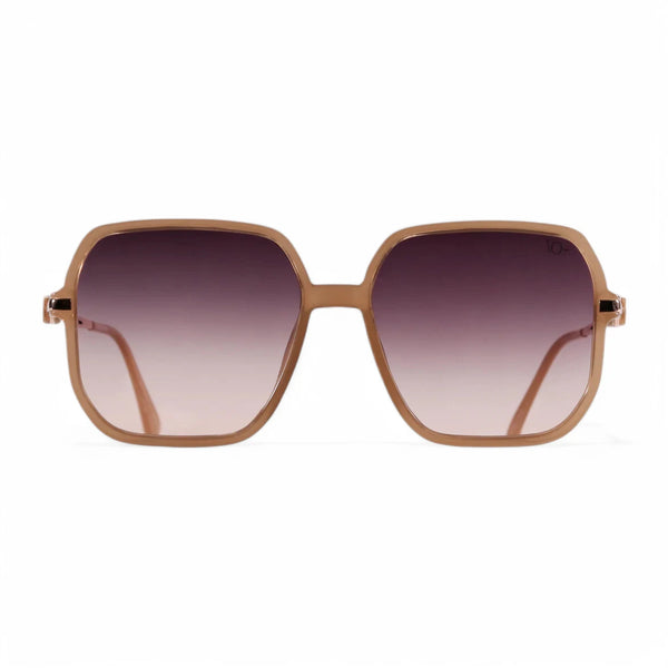 VO brand butterfly elegant brown sunglasses with UV protection lenses.