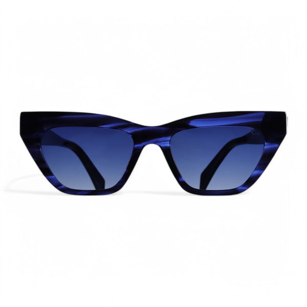 VO Cateye Blue Acetate Polarized Sunglasses - VO 11075P C4