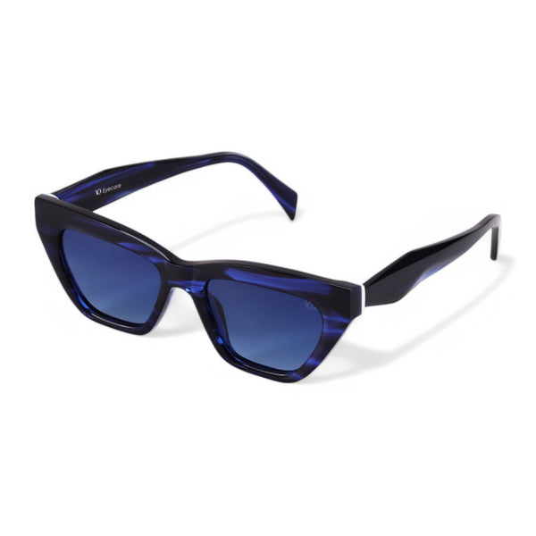 VO Cateye Blue Acetate Polarized Sunglasses - VO 11075P C4  display picture 3