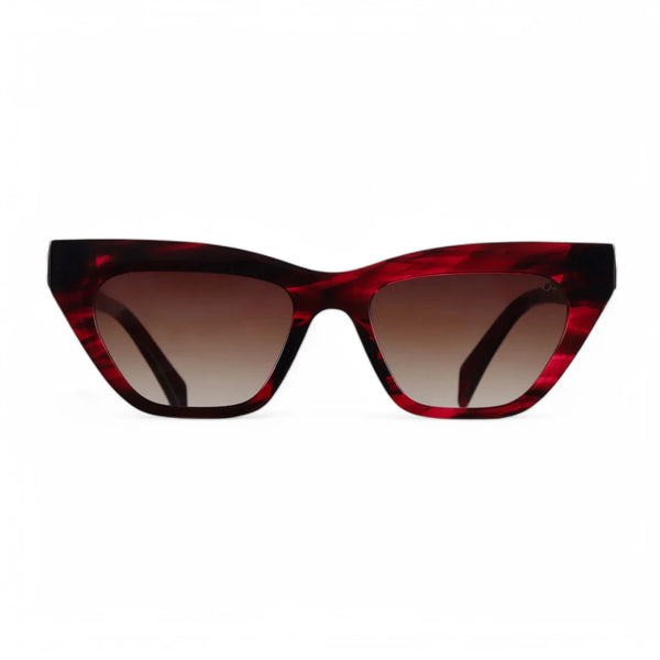 VO Cateye Crystal Maroon Polarized Sunglasses - VO 11075P C5