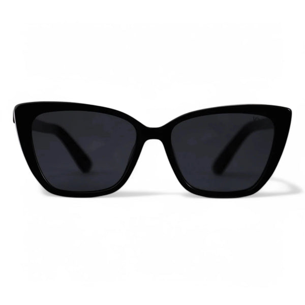 VO Cateye Matte Black Polarized Sunglasses - VO 29063 C3