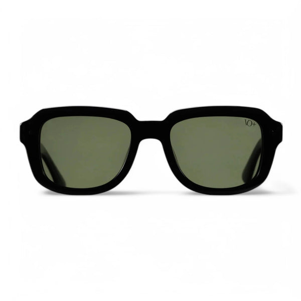 VO Square Retro Black Polarized Unisex Sunglasses - VO LT1080 C1