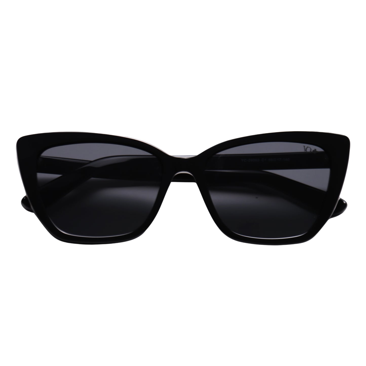 VO Cateye Matte Black Polarized Sunglasses