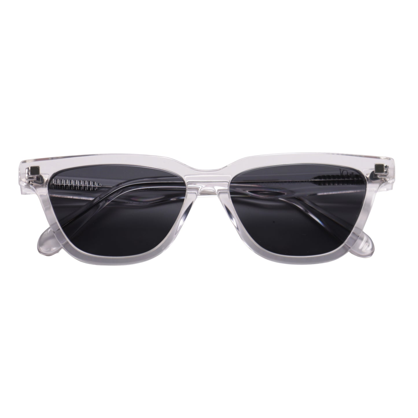 VO Rectangle  Silver Toned Unisex UV Protected Sunglasses