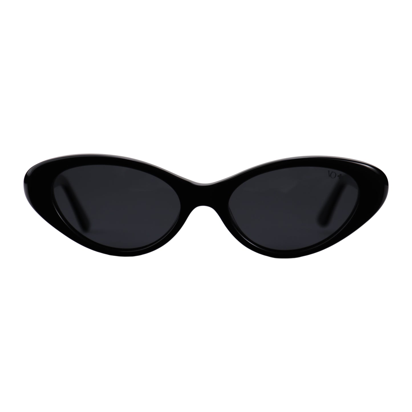 VO Cateye Sleek Black Retro Sunglasses